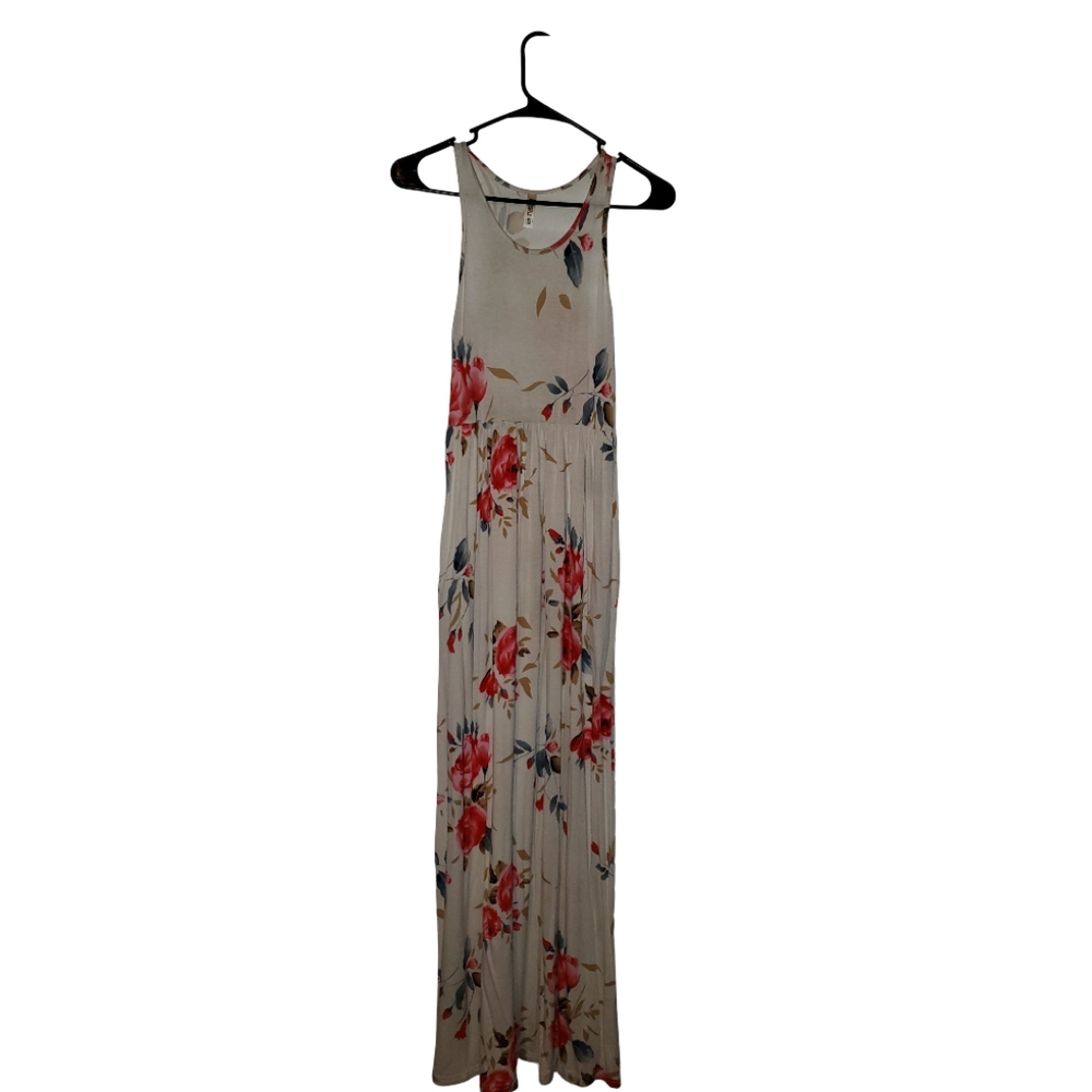 Elegant Floral Print Maxi Dress
